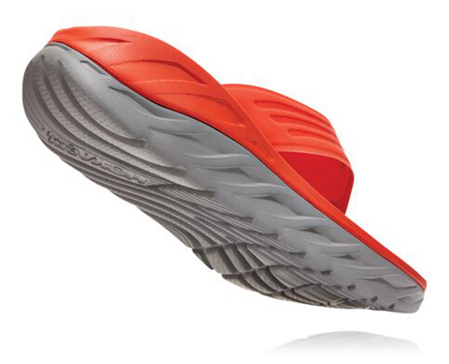 Hoka One One Sandalen Heren - Ora Recovery Flip - Rood - XP2637895